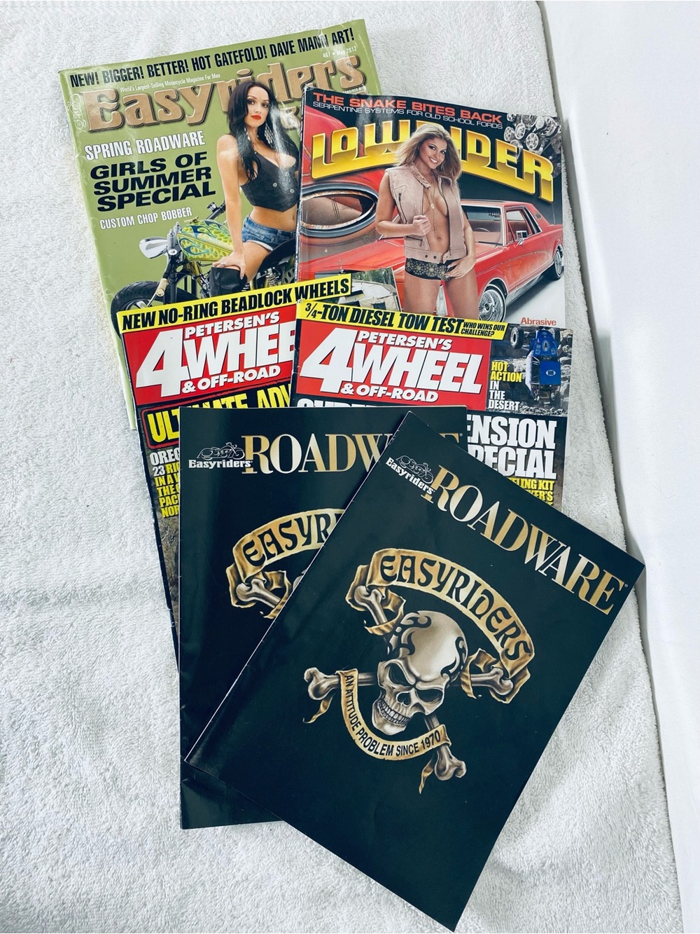 Lot Of 4 Used Easyriders Lowrider 4-Wheel Off-Road Magazines 2006 2012